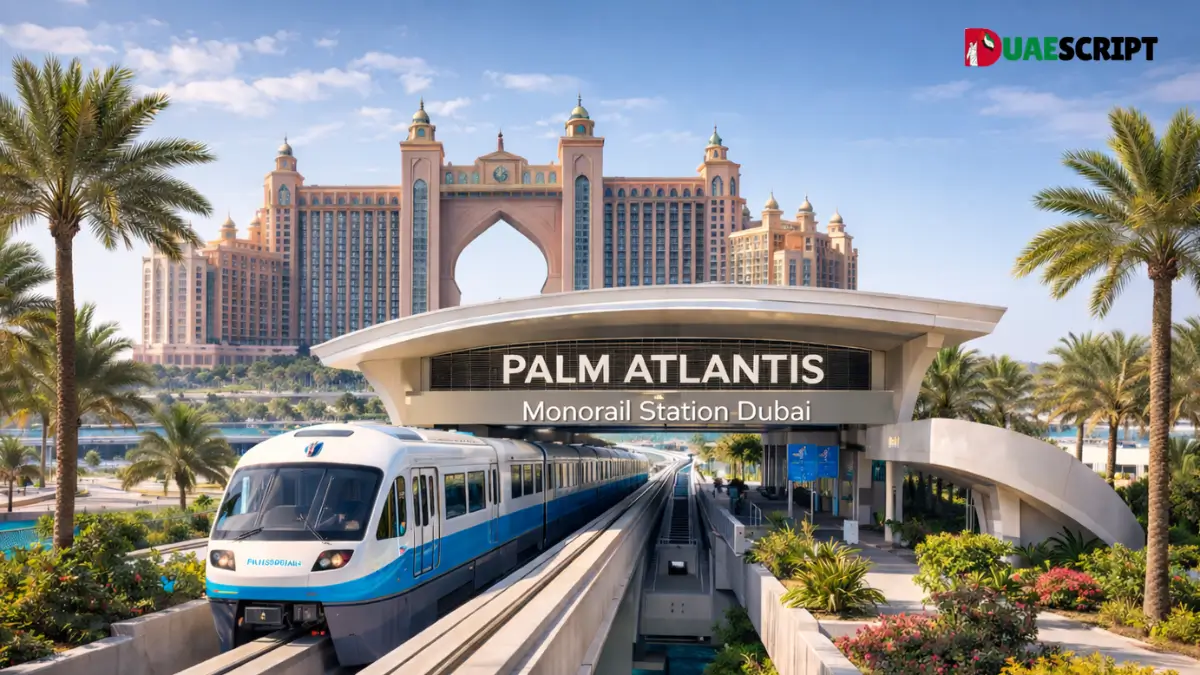 Palm Atlantis Monorail Station Dubai