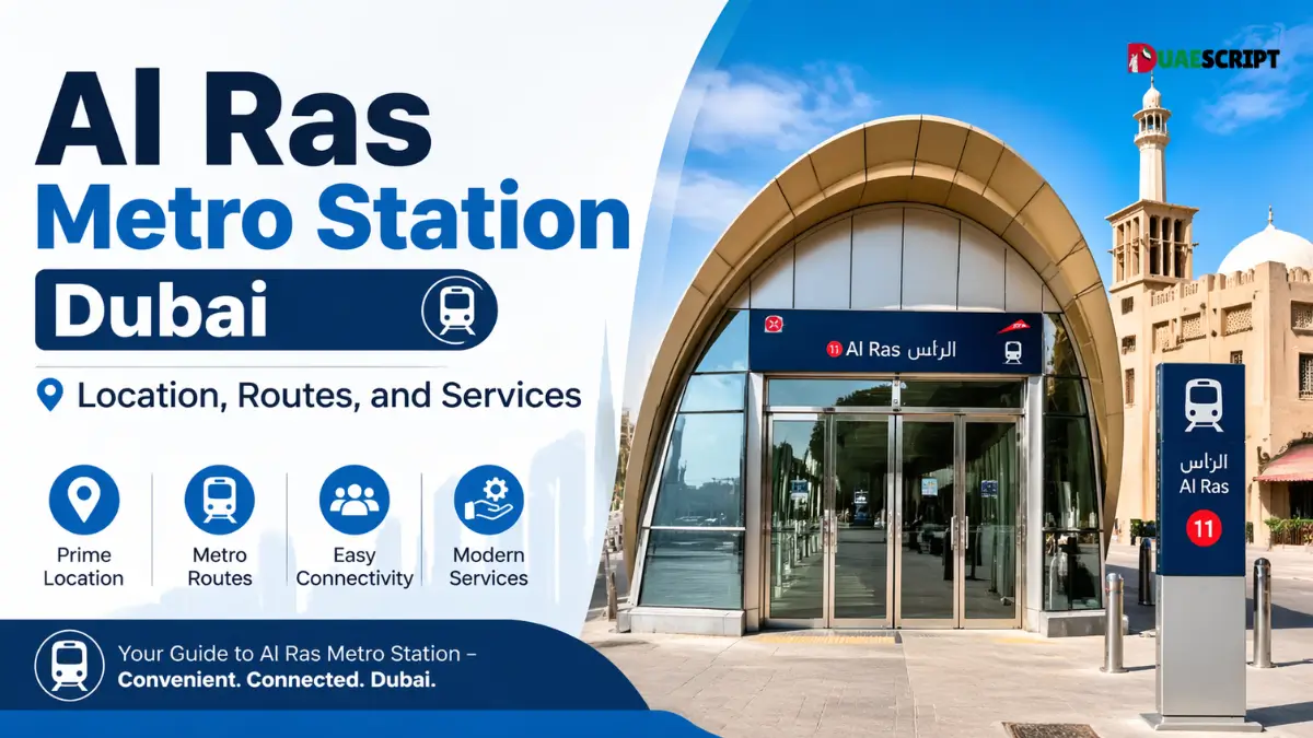 Al Ras Metro Station Dubai