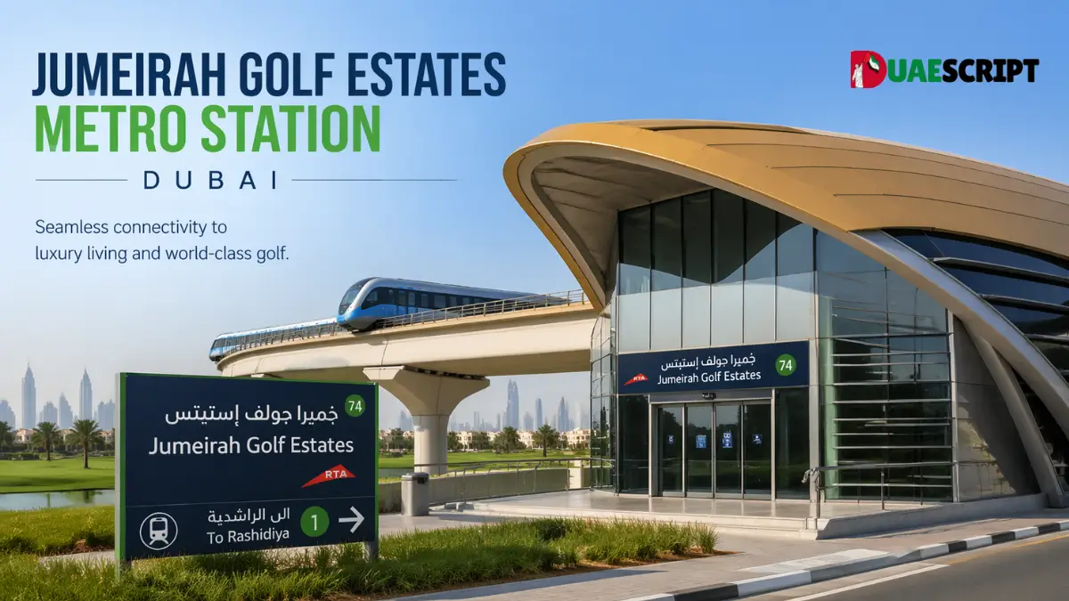 Jumeirah Golf Estates Metro Station Dubai