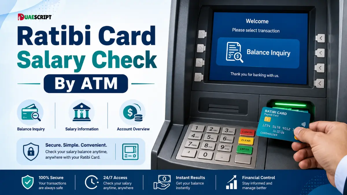 Ratibi Card Salary Check By ATM