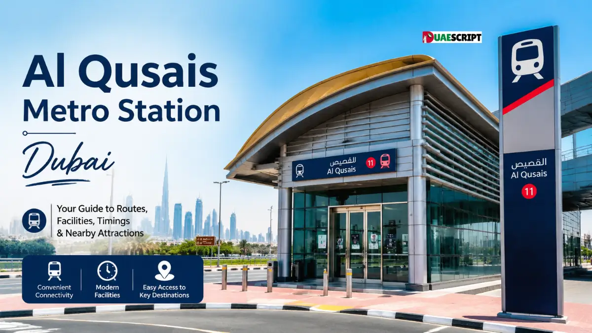 Al Qusais Metro Station Dubai