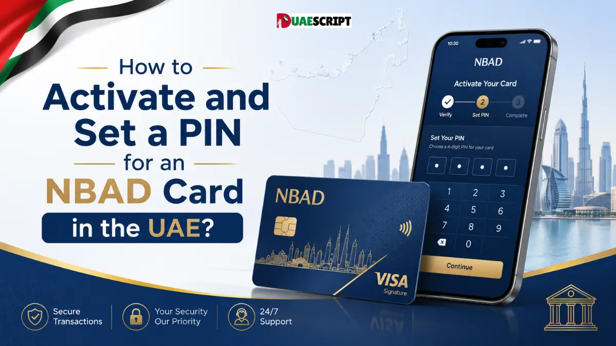 How to Activate and Set a PIN for an NBAD Card in the UAE?