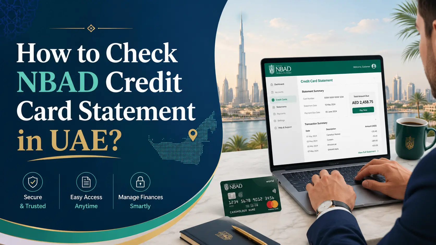 How to Check NBAD Credit Card Statement in UAE?