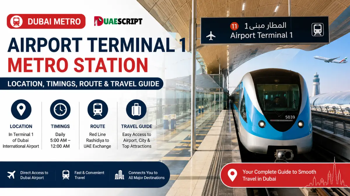 Airport Terminal 1 Metro Station Dubai