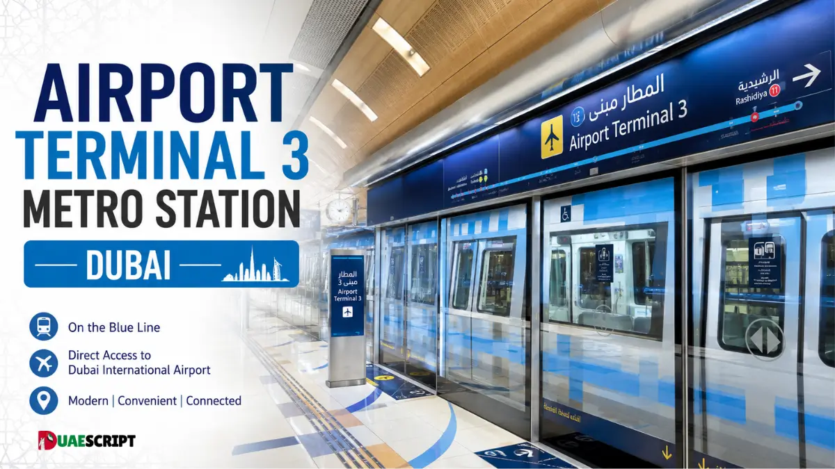 Airport Terminal 3 Metro Station Dubai