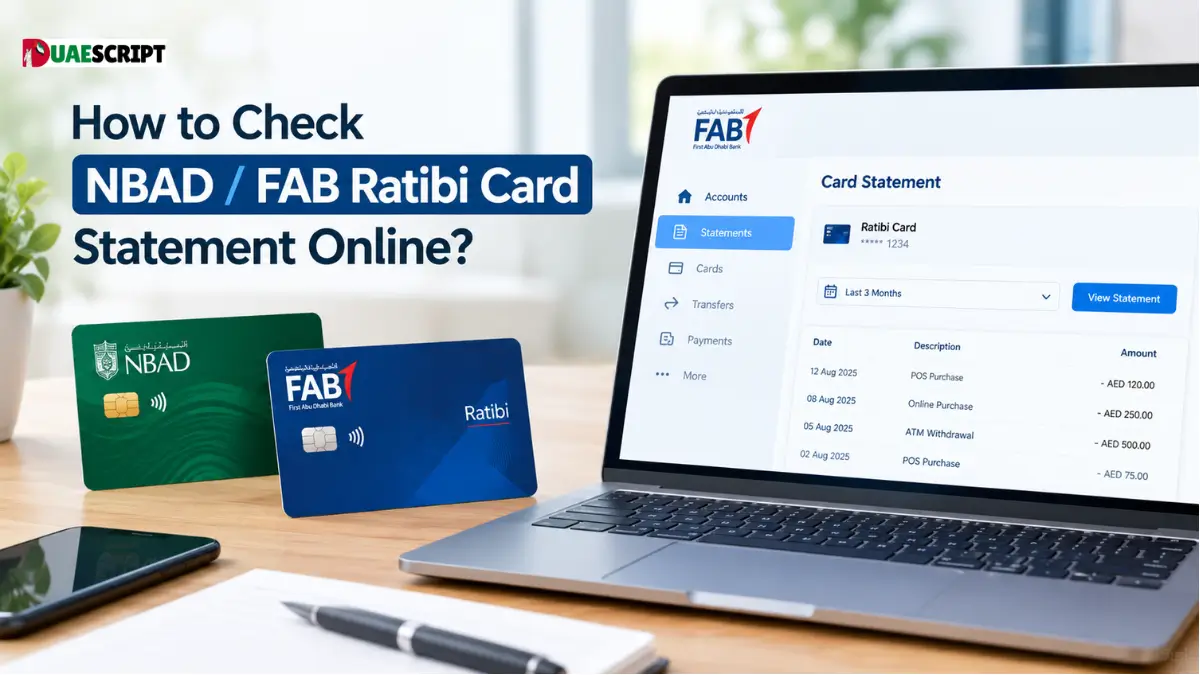 NBAD / FAB Ratibi Card Statements