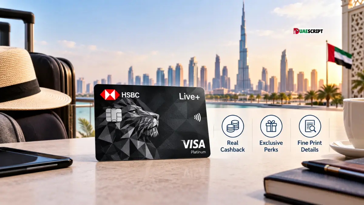 HSBC Live+ Credit Card UAE Review | Real Cashback, Perks & Fine Print